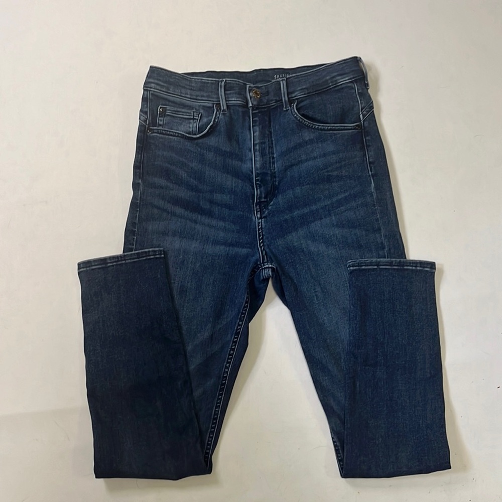 H&M &denim Dark Wash Skinny Jeans Women’s Size 30 High Rise Stretch Denim